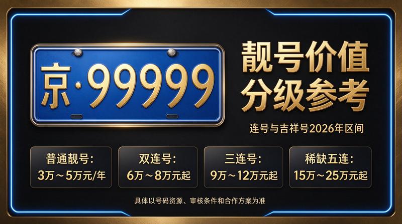 闲置车牌指标价格明细表背景